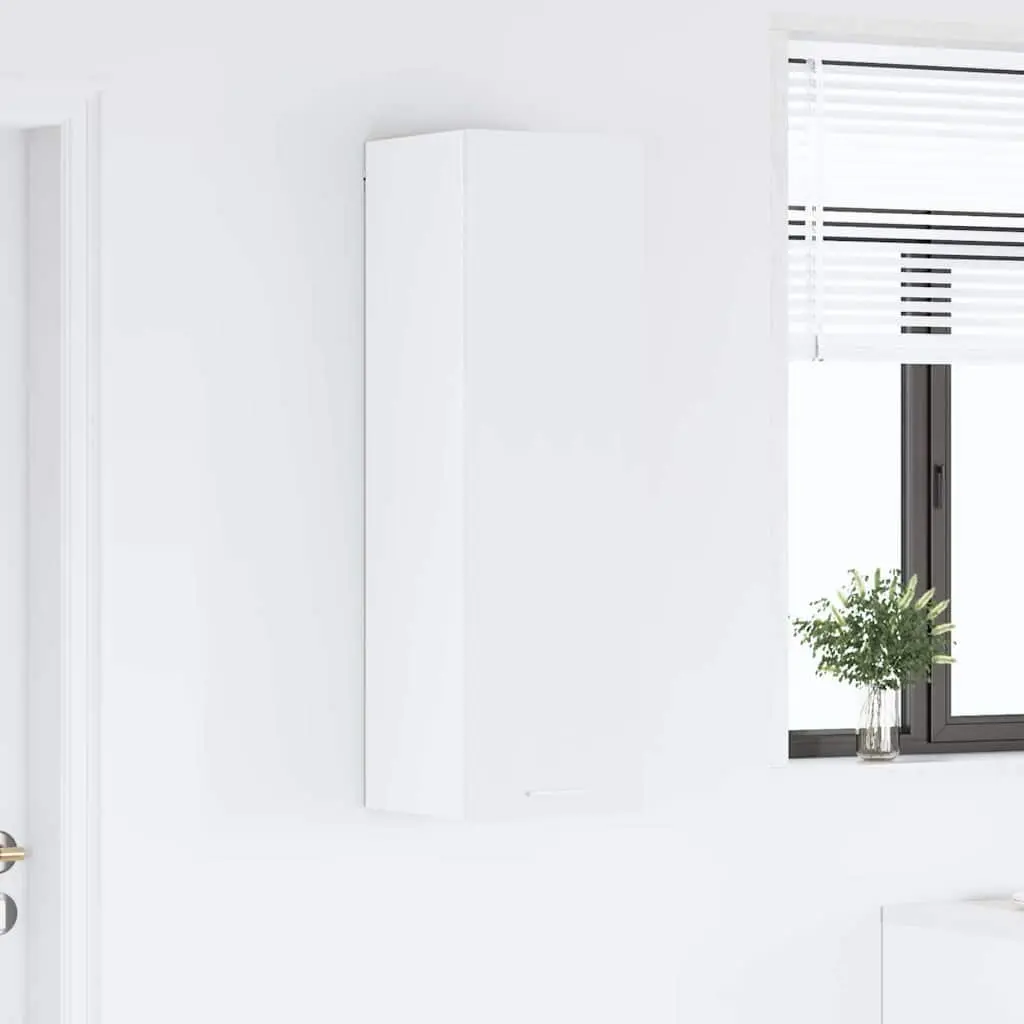 Hanging Kitchen Cabinet Modern Storage Engineered Wood 30 x 31 x 100 cm White