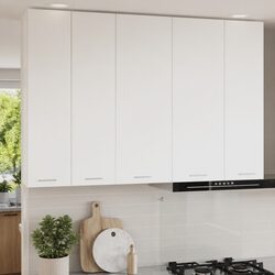 Hanging Kitchen Cabinet White Storage Engineered Wood 40 x 31 x 100 cm
