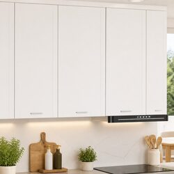 Hanging Kitchen Cabinet White Modern Storage Engineered Wood 50x31x100cm