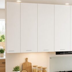 Hanging Kitchen Cabinet White Modern Storage Engineered Wood 80x31x100cm