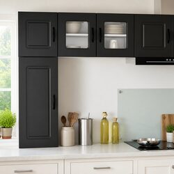 Dishwasher Panel Kalmar Black 40x31x40cm Kitchen Cupboard Door Cover Replacement
