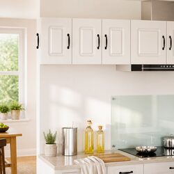 Dishwasher Panel White Engineered Wood Kitchen Cabinet Door Cover 2 pcs