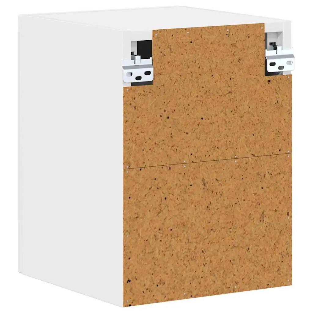 Dishwasher Panel White Engineered Wood Kitchen Cabinet Door Cover 2 Piece