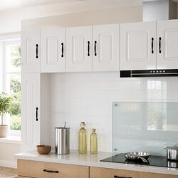 Dishwasher Panel Kitchen Cabinet High Gloss White Storage Cupboard Engineered