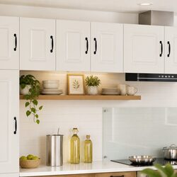 Kitchen Dishwasher Panel Cabinet High Gloss White Engineered Wood Storage
