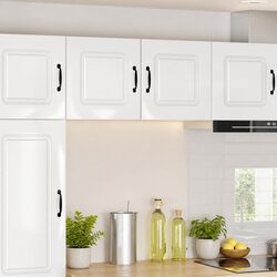 Kitchen Dishwasher Panel Cabinet 2 pcs High Gloss White Storage Cupboard