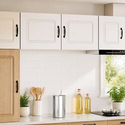 Dishwasher Panel Kitchen Cabinet White Engineered Wood Storage 50 x 31 x 40 cm