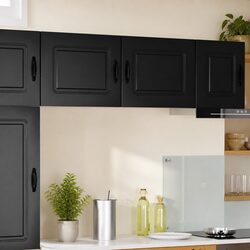 Black Kitchen Dishwasher Panel Cabinet Storage Cupboard Organizer 50x31x40cm