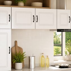 Kitchen Dishwasher Panel Cabinet High Gloss White Storage 50 x 31 x 40 cm