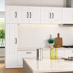 White Kitchen Cabinet Dishwasher Panel 60 x 31 x 40 cm Engineered Wood Storage