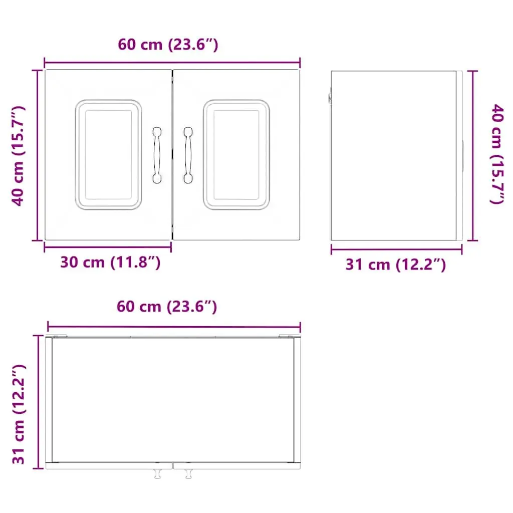 Dishwasher Panel Cover Replacement Black 60 x 31 x 40 cm Engineered Wood Kitchen Cabinet Door