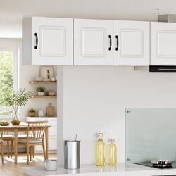 Dishwasher Panel Kitchen Cabinet White Engineered Wood Storage Cupboard