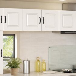 Kitchen Dishwasher Panel Cabinet High Gloss White Storage Organiser 80x31x40cm