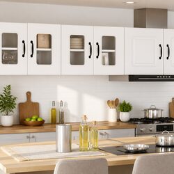 White Dishwasher Panel Kitchen Cabinet Storage 60 x 31 x 40 cm Engineered Wood