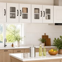 Kitchen Dishwasher Panel Cabinet High Gloss White Engineered Wood Storage