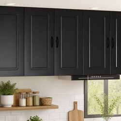 Dishwasher Panel Kitchen Cabinet Black 80x31x80cm Engineered Wood Storage Unit