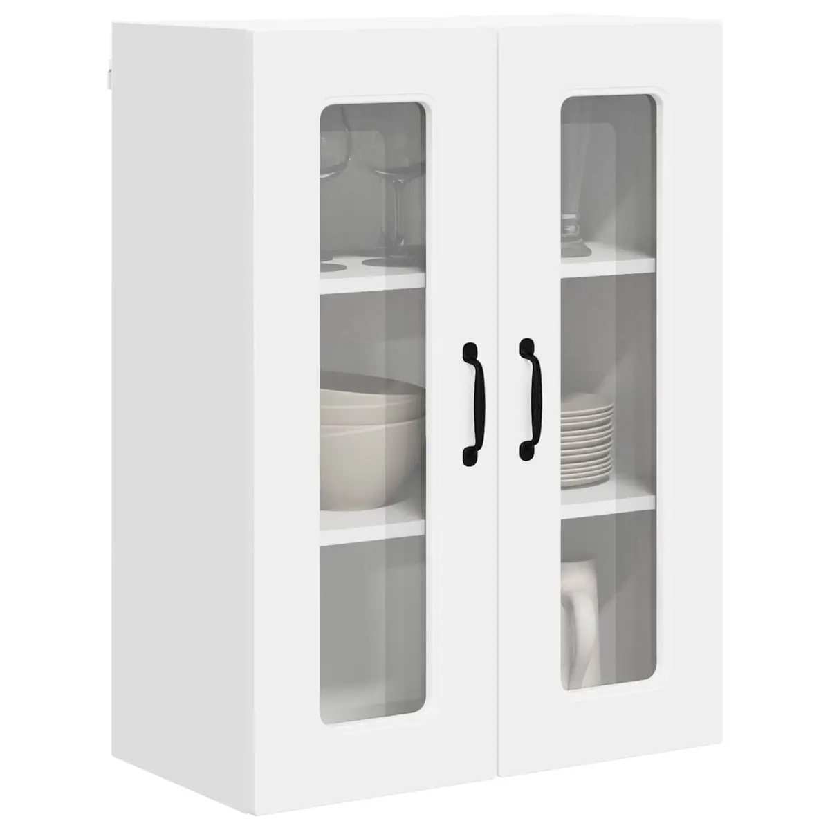 Kitchen Cabinet White Engineered Wood Compact Storage Organiser 60 x 31 x 80 cm