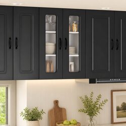 Dishwasher Panel Kitchen Cabinet Black Engineered Wood Storage 60x31x80cm