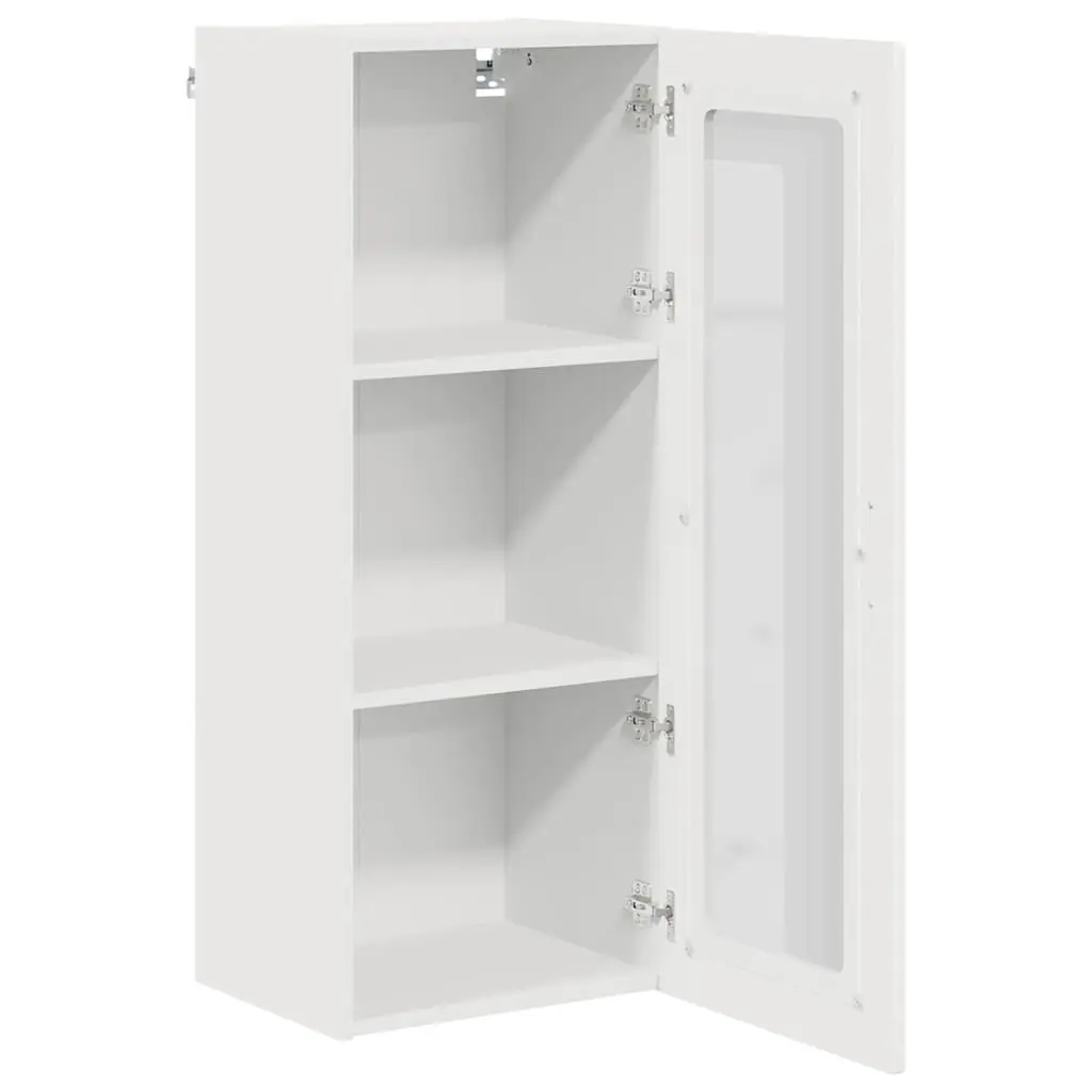 Kitchen Cabinet High Gloss White Storage Organiser 40x31x100cm