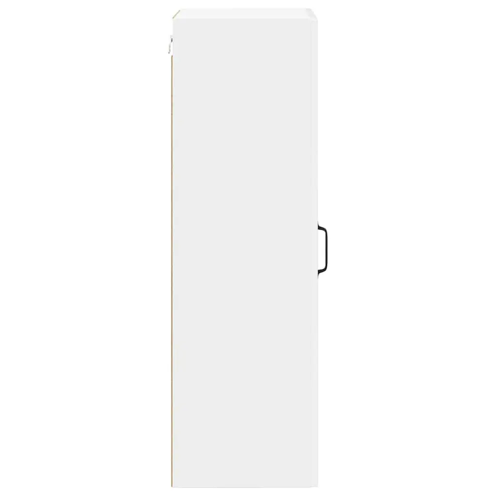 Kitchen Cabinet High Gloss White Engineered Wood Storage 40x31x100cm
