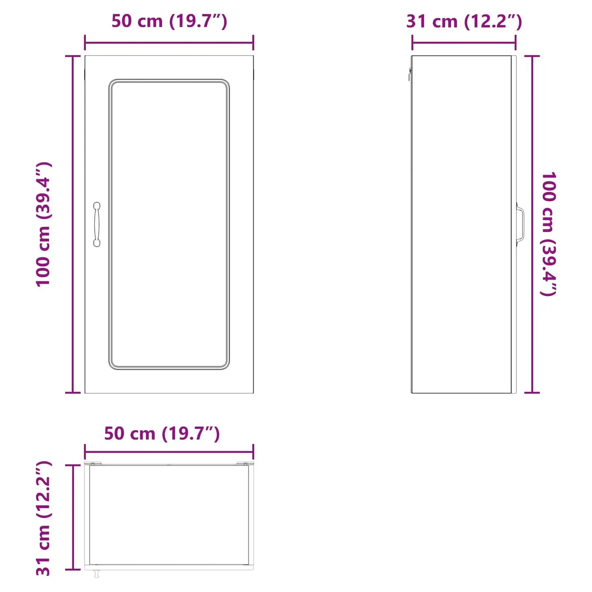 Dishwasher Panel White Engineered Wood 50 x 31 x 100 cm Kitchen Cabinet Door