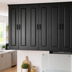 Dishwasher Panel Black 60 x 31 x 100 cm Kitchen Cabinet Door Front Panel