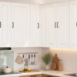 Kitchen Dishwasher Panel Cabinet High Gloss White Storage Furniture 57x57x100cm