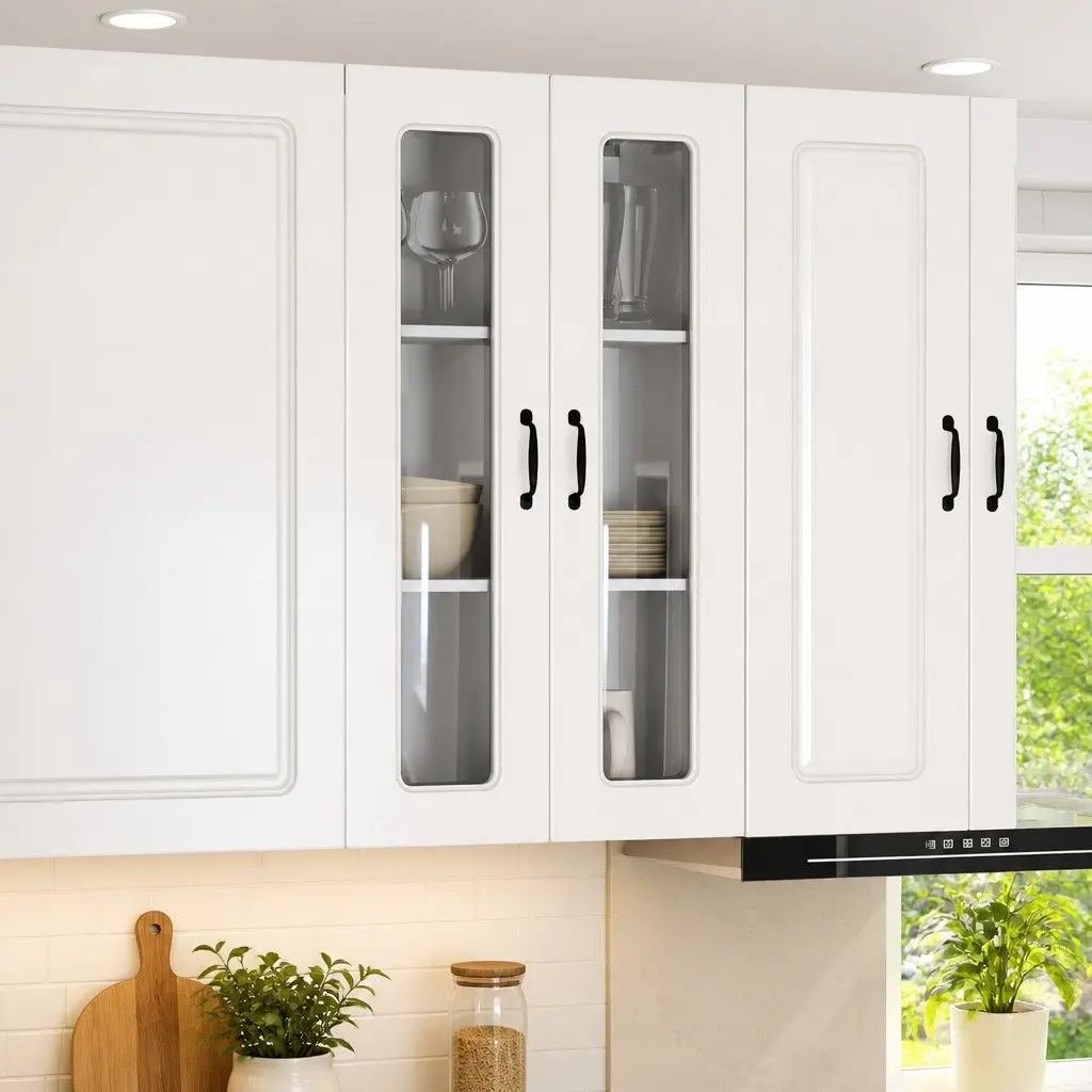Dishwasher Panel Kitchen Cabinet High Gloss White Engineered Wood 60x31x100cm