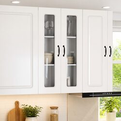 Kitchen Cabinet Dishwasher Panel High Gloss White Storage Cupboard 60x31x100cm