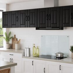 Wall Cabinet Storage Unit Black 30 x 31 x 40 cm Engineered Wood Kitchen Cupboard