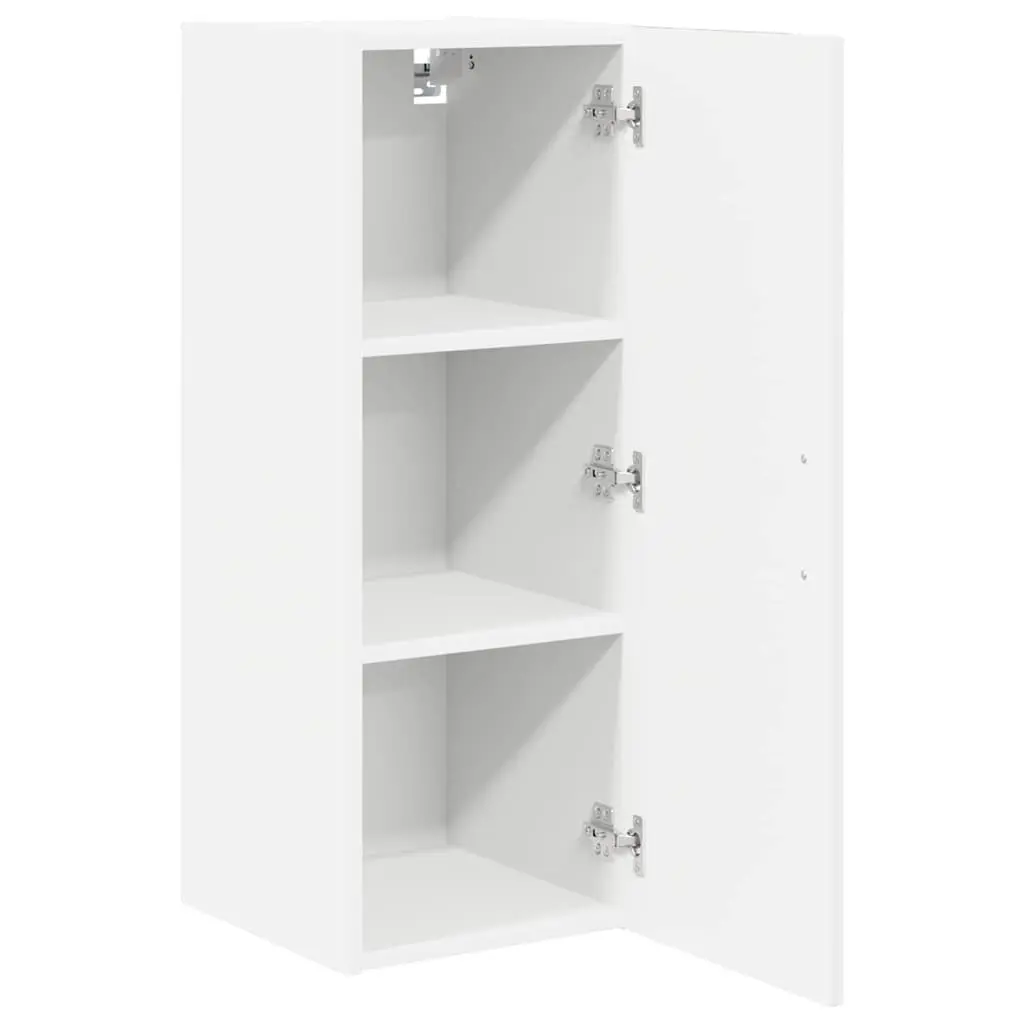 Wall Cabinet Modern Engineered Wood White 30 x 31 x 80 cm