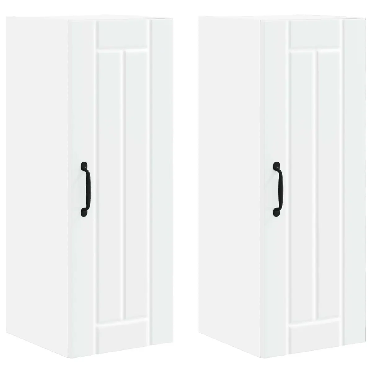 Wall Cabinet Kitchen Storage Unit Engineered Wood 30 x 31 x 80 cm White