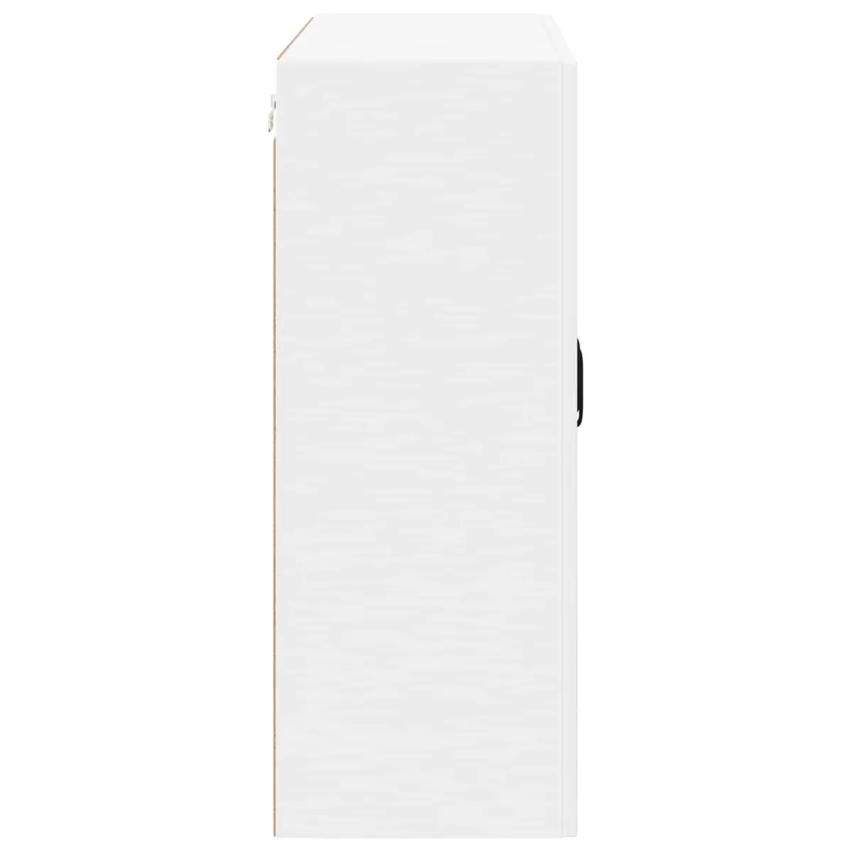 Wall Glass Cabinet White Engineered Wood 80x31x80cm Kitchen Storage Unit