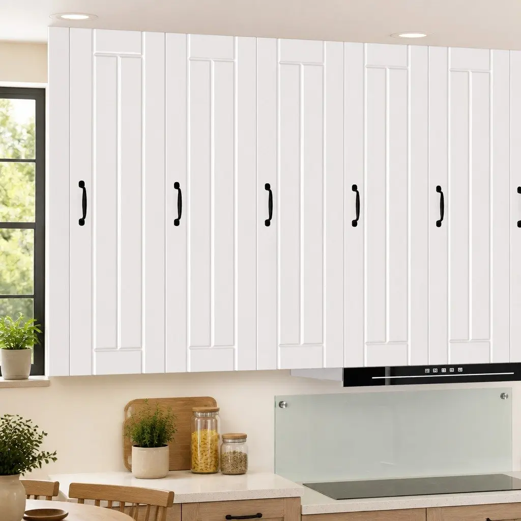 Wall Cabinet High Gloss White Modern Kitchen Storage Cupboard 30 x 31 x 100 cm