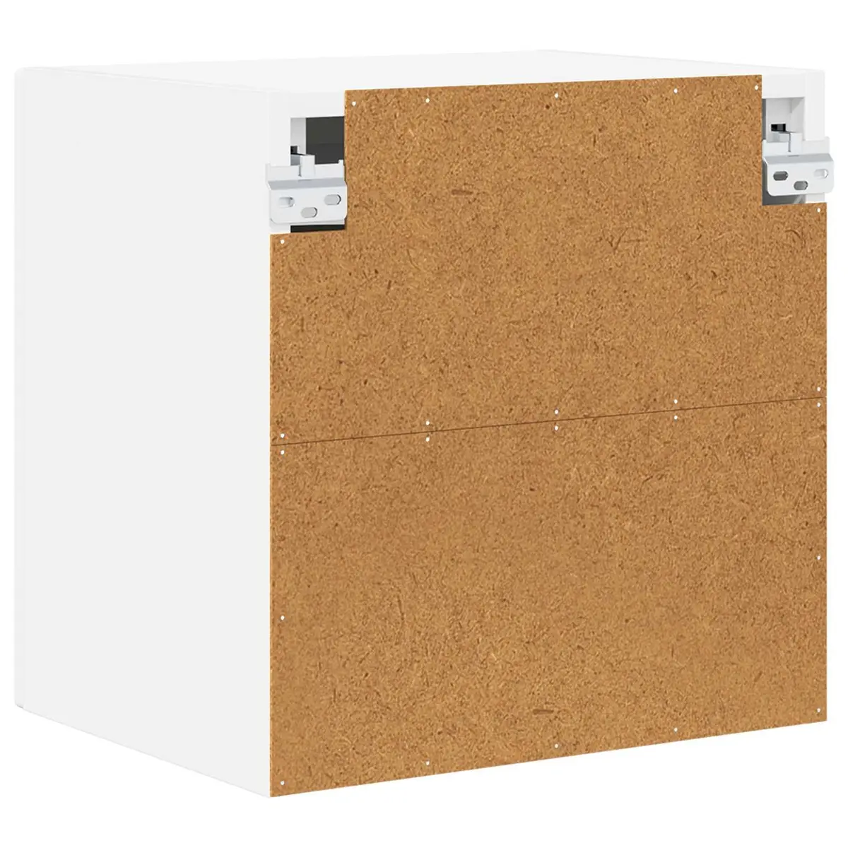 Wall Glass Cabinet Kitchen Storage Wall-mounted Engineered Wood 40x31x40cm White