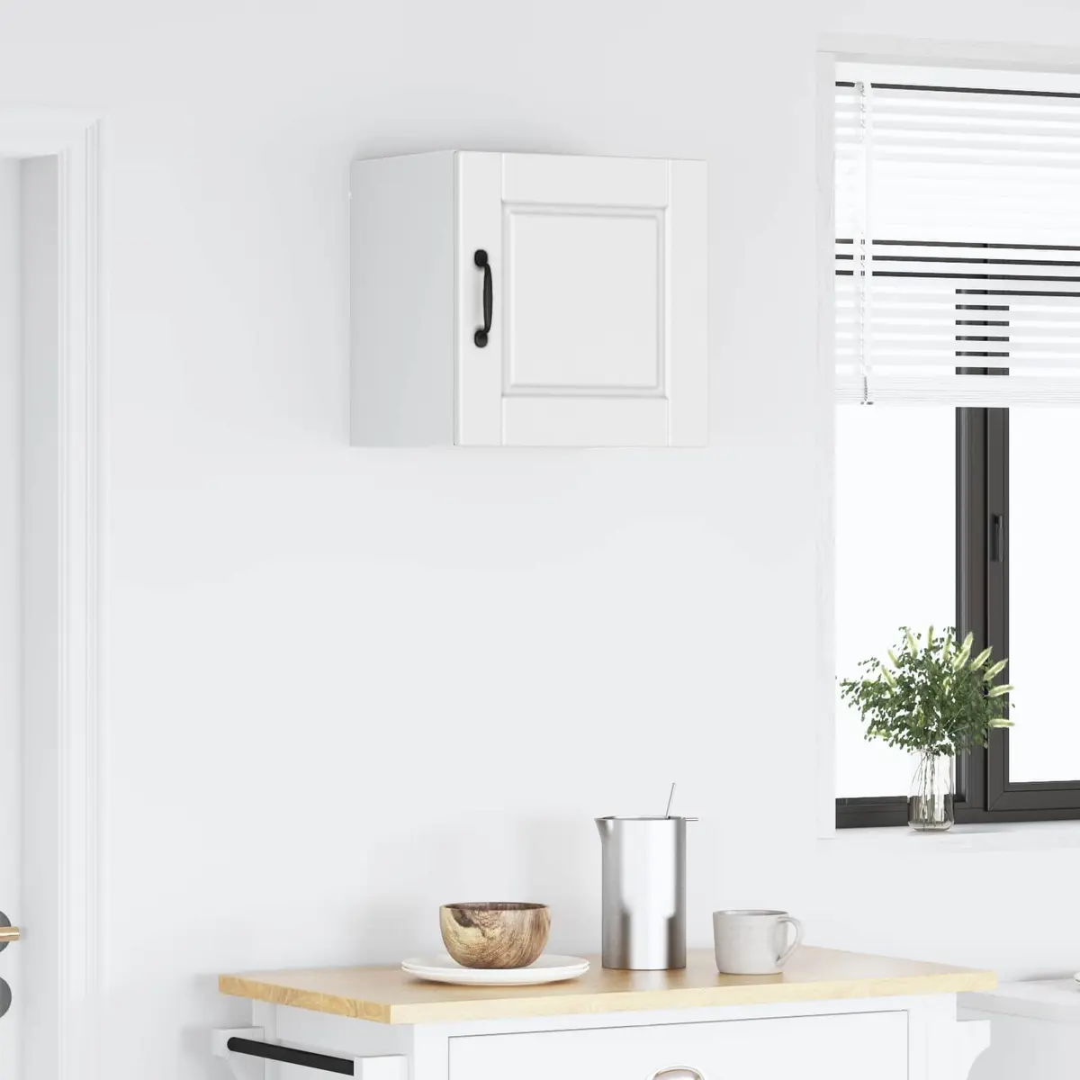 Wall Cabinet Modern Kitchen Storage White 40 x 31 x 40 cm Engineered Wood