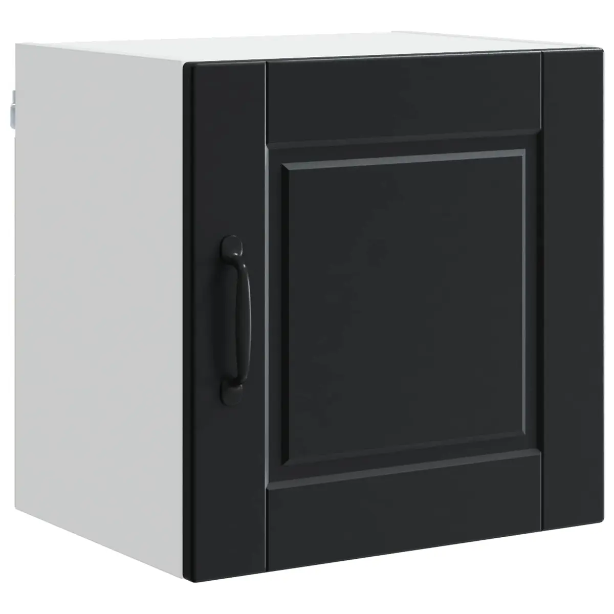 Wall Cabinet Modern Storage 40 x 31 x 40 cm Black Engineered Wood 2 Pieces