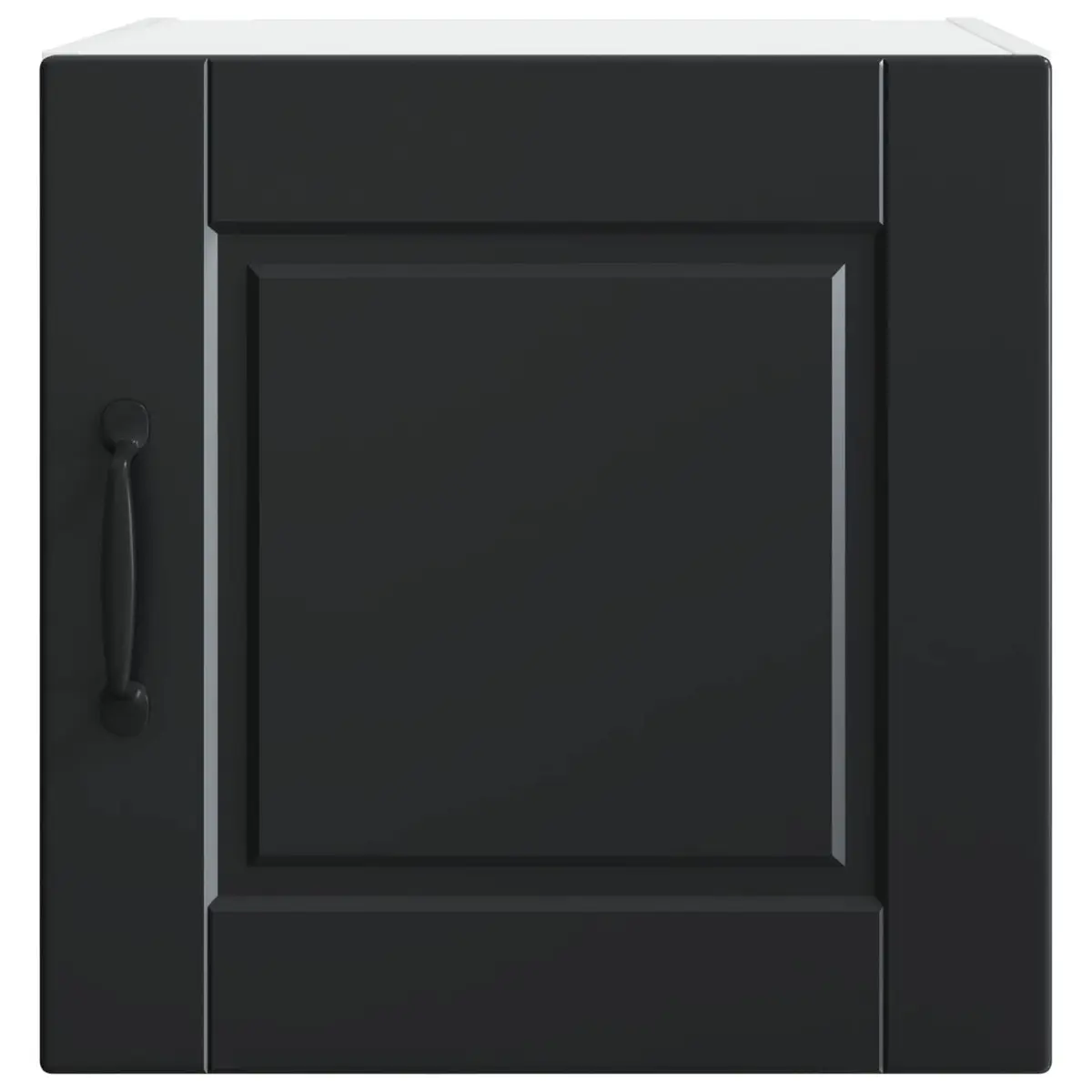 Wall Cabinet Modern Storage 40 x 31 x 40 cm Black Engineered Wood 2 Pieces