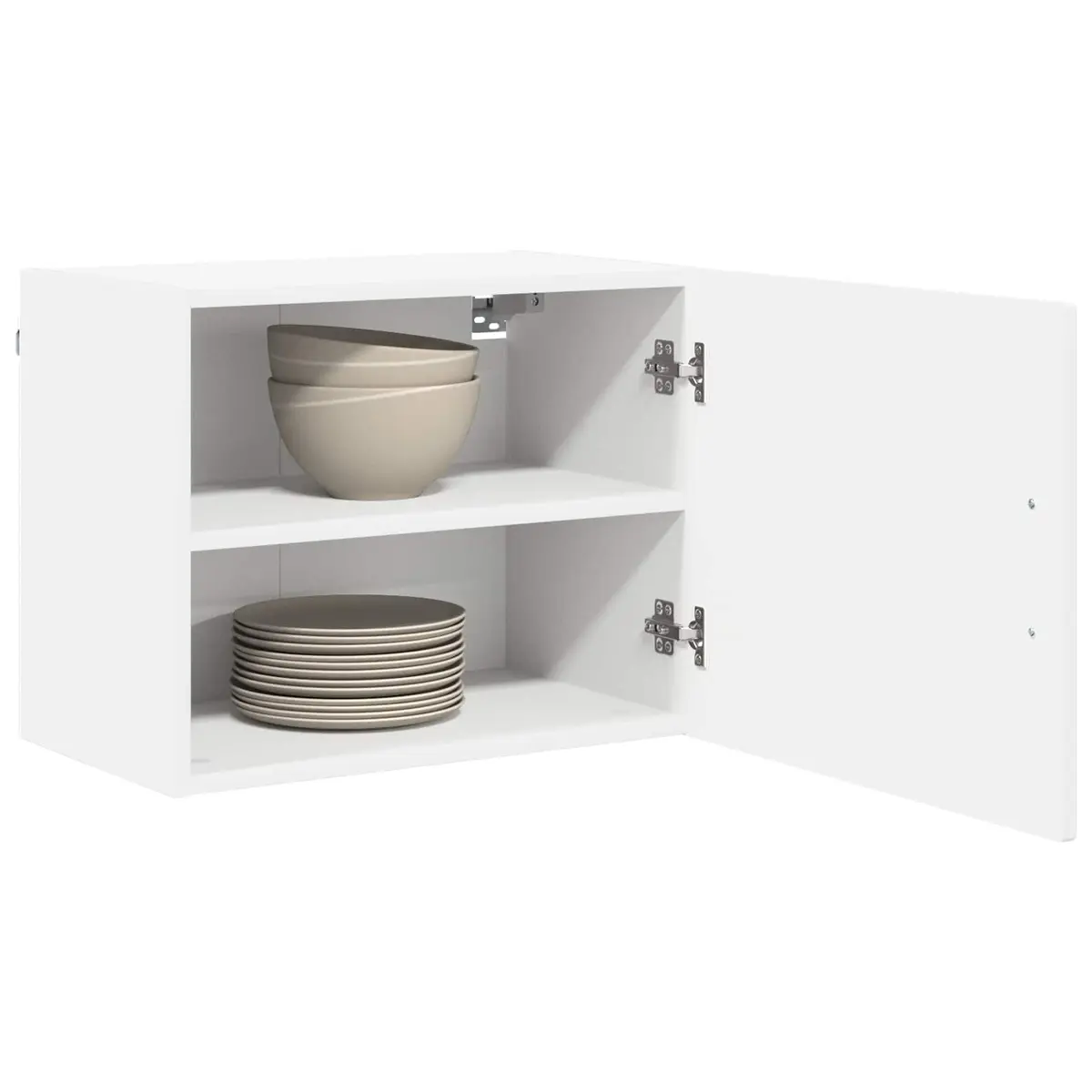 Wall Cabinet Kitchen Storage Engineered Wood White 50x31x40cm