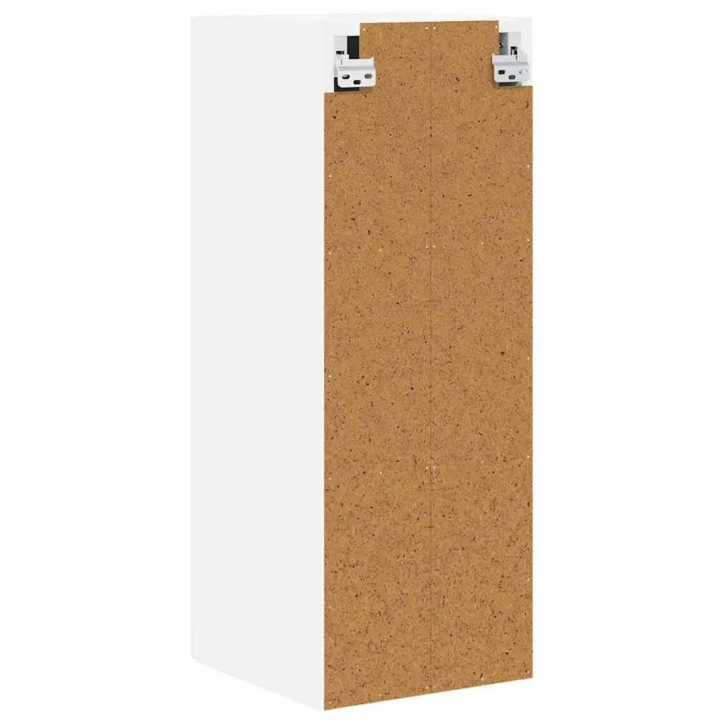 Wall Cabinet High Gloss White 30x31x80cm Modern Storage 2 Pcs