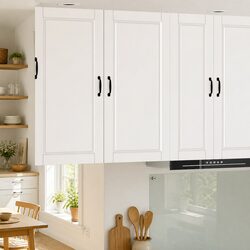 Wall Cabinet Kitchen Storage White 50x31x100cm Engineered Wood Shelves Organiser
