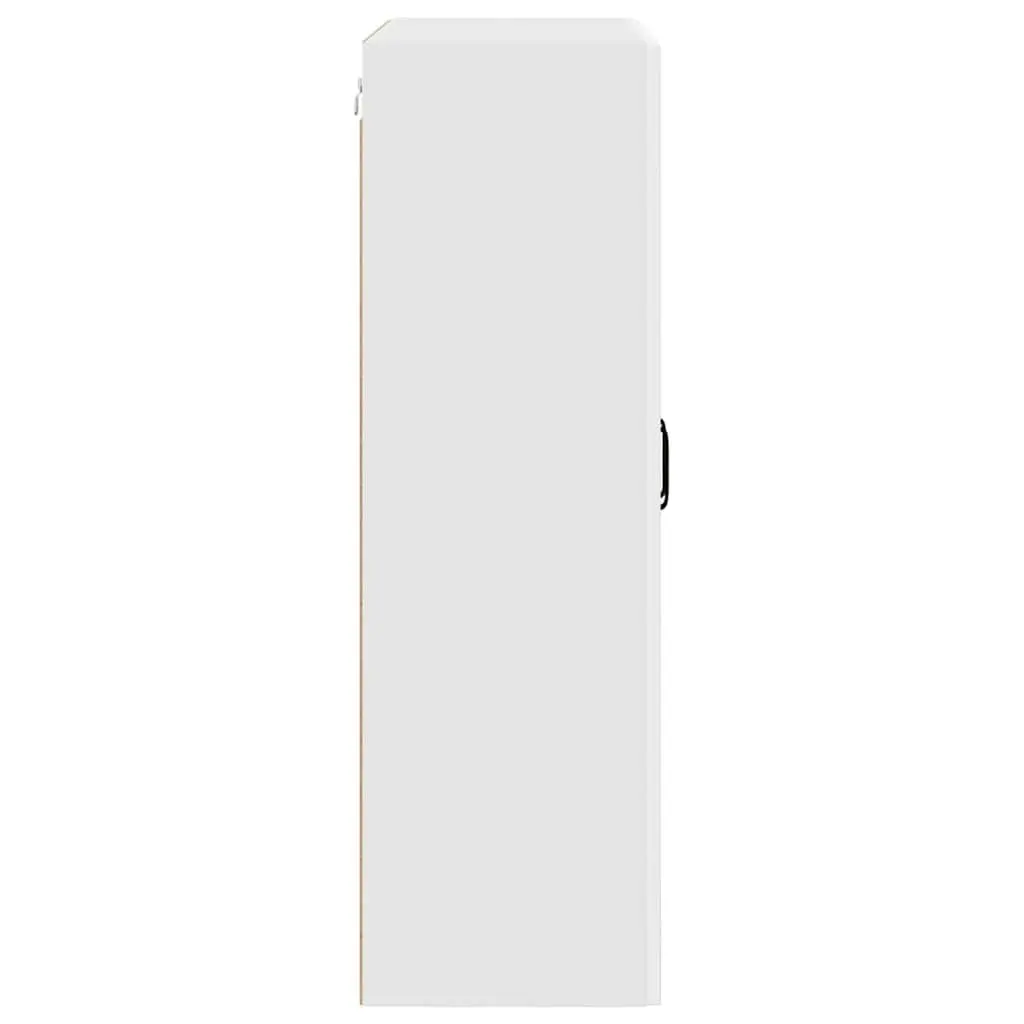 Wall Cabinet White Kitchen Storage Engineered Wood 80x31x100cm
