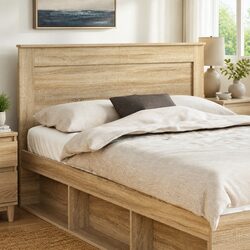 Headboard Sonoma Oak 150cm Bedroom Furniture Modern Engineered Wood Brown