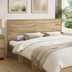 Headboard Sonoma Oak 100 cm Brown Engineered Wood Modern Rectangular Bedroom