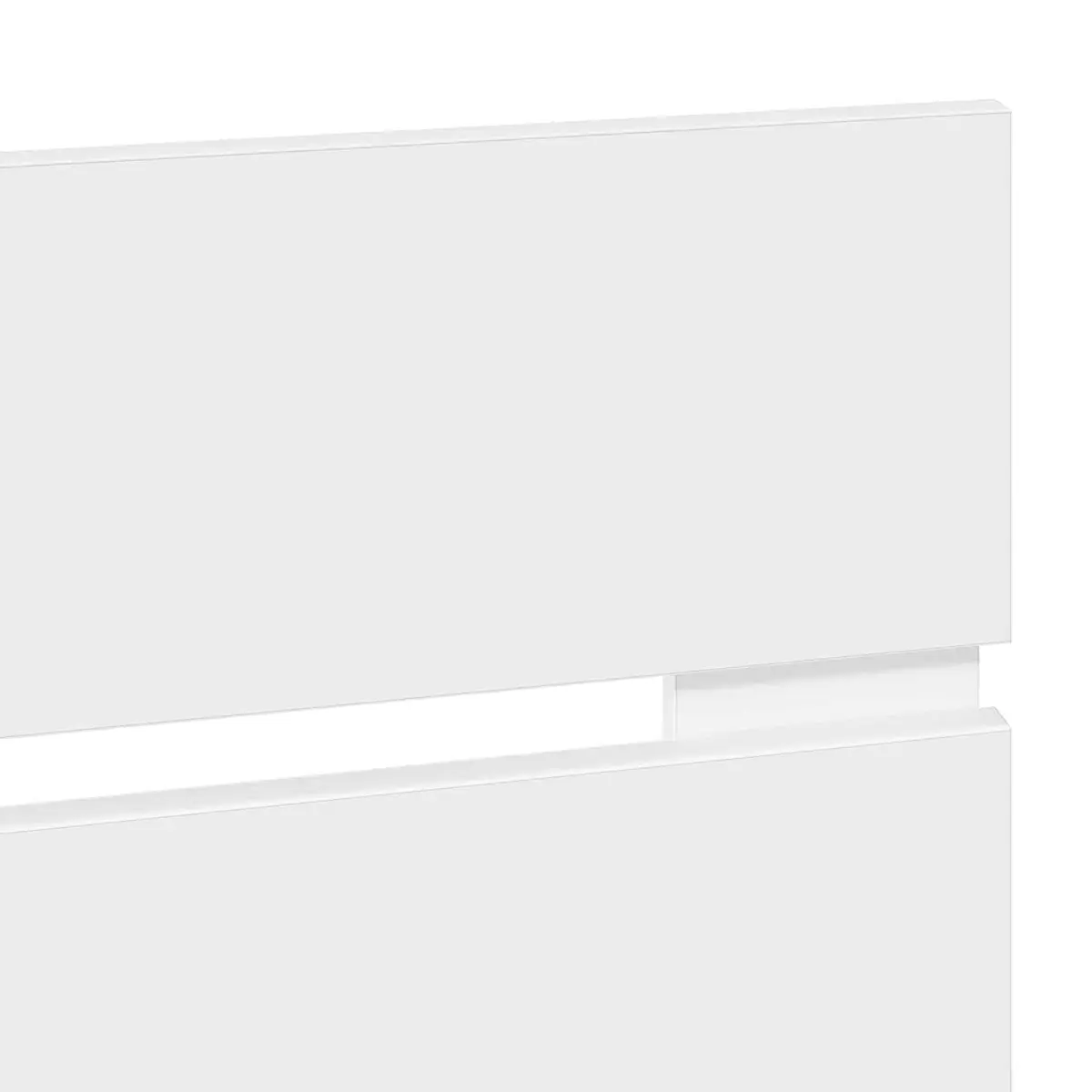 Engineered Wood Headboard Modern Minimalist Rectangular White