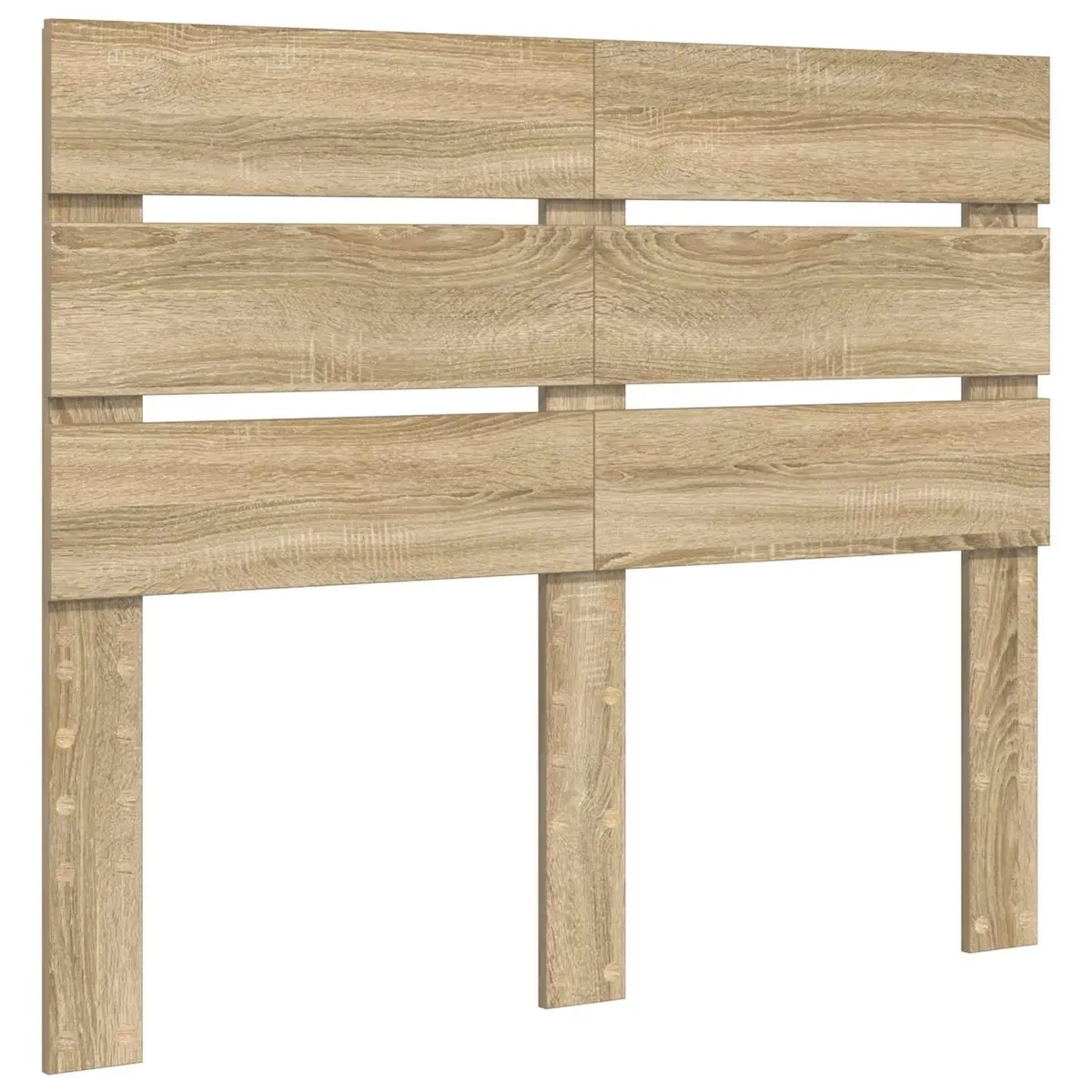 Headboard Engineered Wood Rectangular Modern Brown Minimalist