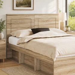 Headboard 100 cm Wall-Mounted Engineered Wood Bedroom Furniture Adjustable