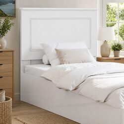 Headboard White 100 cm Modern Wall-Mounted Bedroom Adjustable Height Engineered