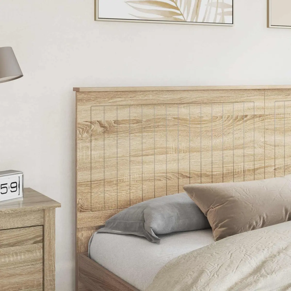 Headboard Modern Minimalist 180cm Brown Engineered Wood