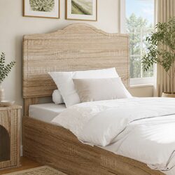 Headboard Sonoma Oak Engineered Wood Modern Bedroom Furniture Brown Minimalist